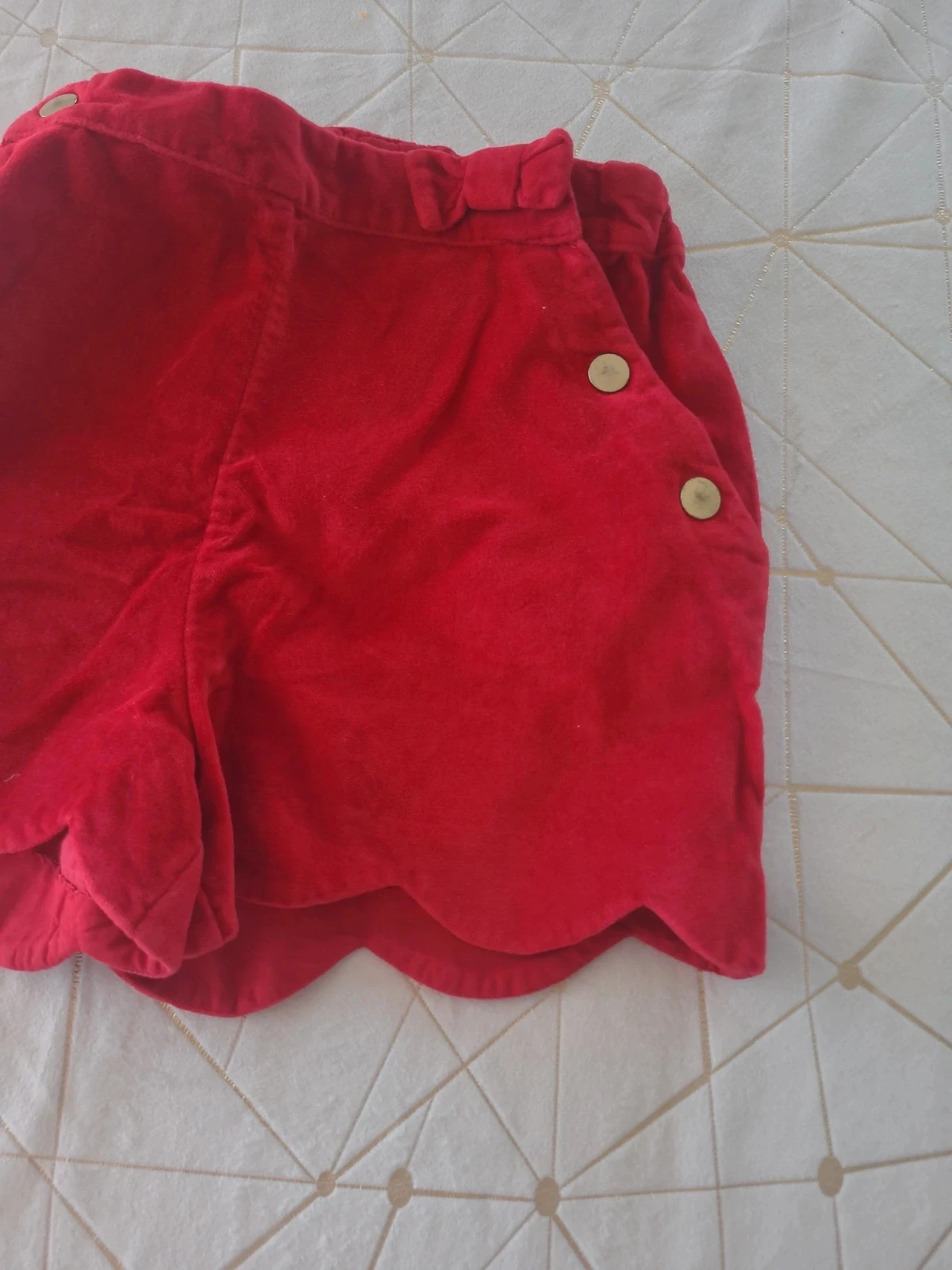 Short velours fille – photo 2